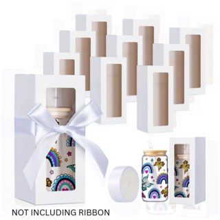 Clear Window Gift Box for 12oz-20oz Tumbler Sublimation Wedding Birthday Xmas Gift Packaging