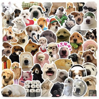 100pcs Cute Cat & Dog Stickers - Series Realistic Animal Decor for Water Bottles,Laptops,Phones ect