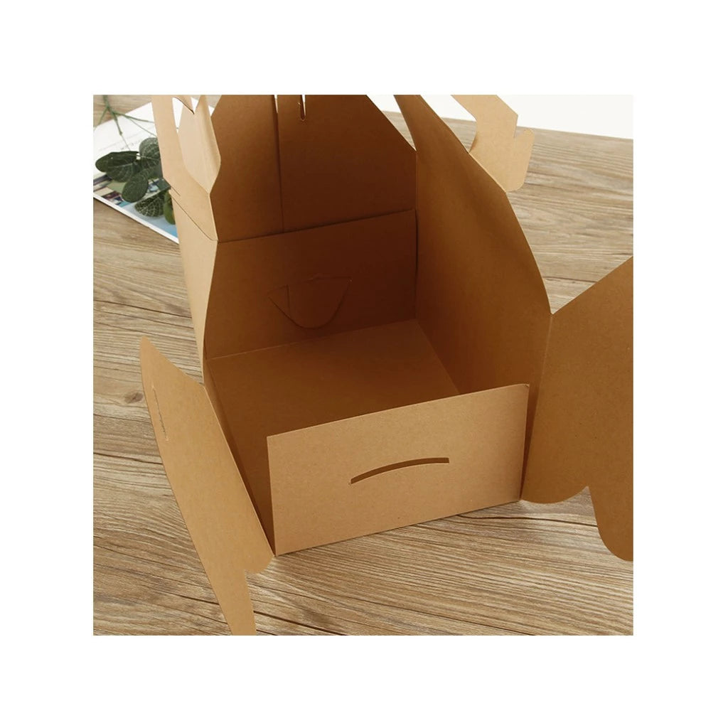 Pastry Kraft Paper Case Cake Cookie Food Pack Cake Picnic Box