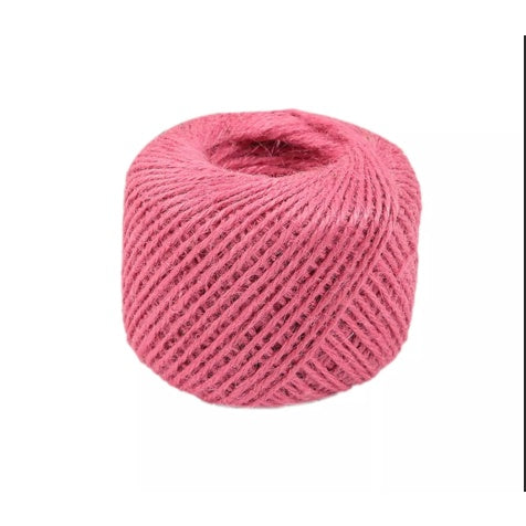 (10 | 30 | 100 meter) Natural Textured Hessian Jute Twine String/Paper Twine/Colored Paper Twine