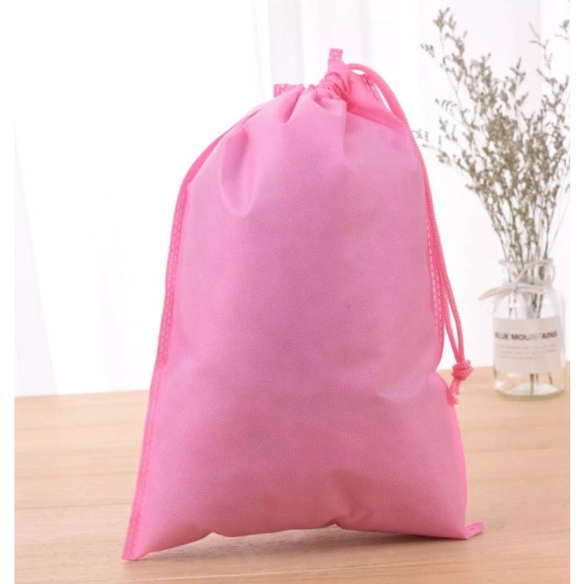 Drawstring Eco Bag Pouch Non-Woven Travel Shoestring bag Dustproof Storage Organizer Packaging bag