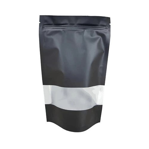 50pcs Stand Up Pouch/ Resealable Pouch Brown, White, Black, Clear, Silver