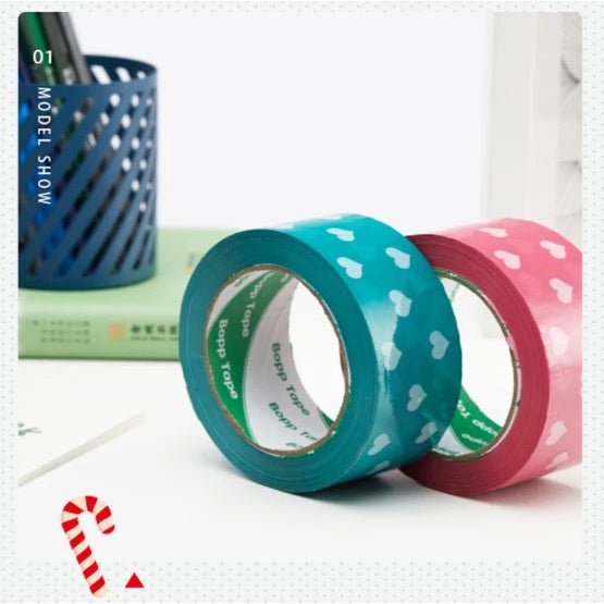 Cute Printed Tape BLUE | PINK | Thankyou Tape | Packaging Gift Wrapping Tape