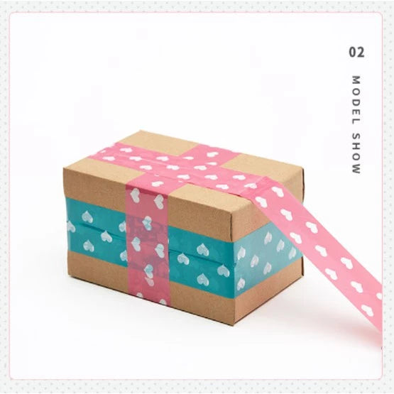 Cute Printed Tape BLUE | PINK | Thankyou Tape | Packaging Gift Wrapping Tape