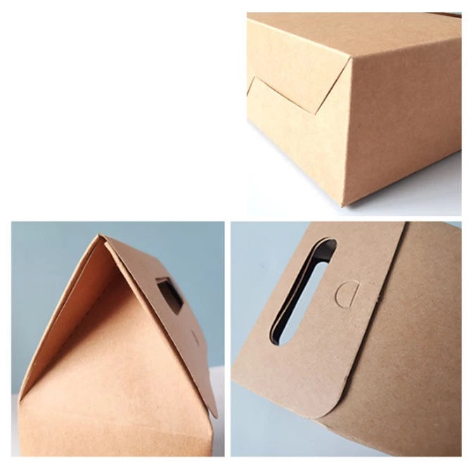 Flip Window Punch Hole Bag/Thick Quality Kraft Brown/Black Paper Bag w/ window