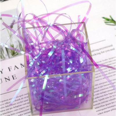 GLITTER Shredded Paper | Colorful Paper Gift Packaging | Paper Fillers Crinkled 20/100 grams