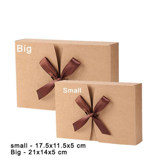 Foldable Gifts Packaging Box Kraft Carton Gift Box Kraft/Black Packaging Box