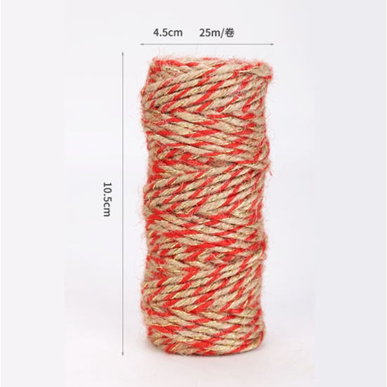 New Twine String Rope Cotton Cords Gift Packing Rope and Mixed Color Braided Hemp Rope