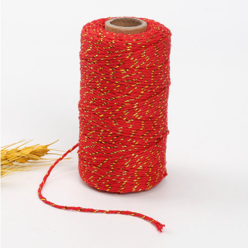 New Twine String Rope Cotton Cords Gift Packing Rope and Mixed Color Braided Hemp Rope
