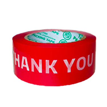 Cute Black and Pink Print Thank You Packaging Tape Sealing Packaging