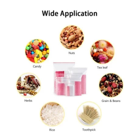 100pcs SMALL Resealable Bags Clear Food Storage Package Re-Closable Vacuum Storage Bag
