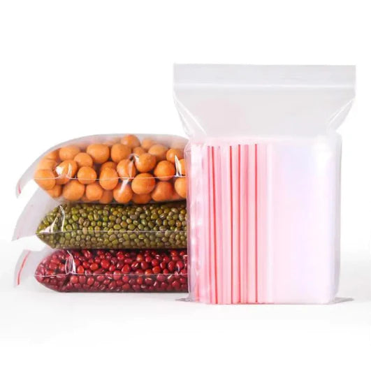 100pcs SMALL Resealable Bags Clear Food Storage Package Re-Closable Vacuum Storage Bag