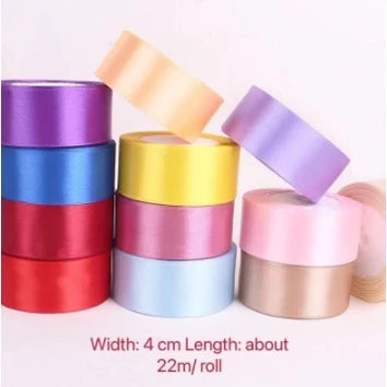 25Yards/Roll 4cm ribbon, satin ribbon, decorative ribbon, gift packaging, Ribbons roll