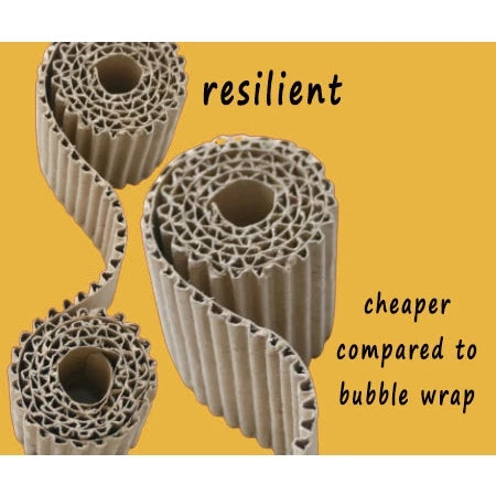 (6, 8, 9 inches) 1m Single Face Corrugated Carton Roll