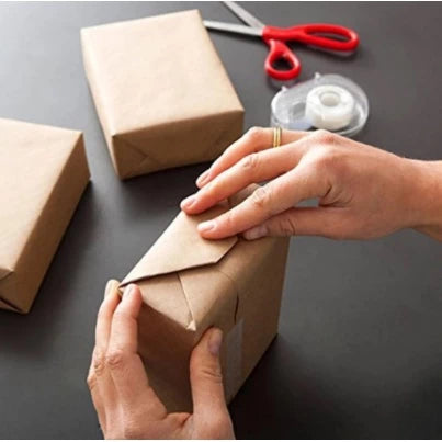 30m/roll BROWN, BLACK kraft paper roll crafts gift packaging small package decorative paper