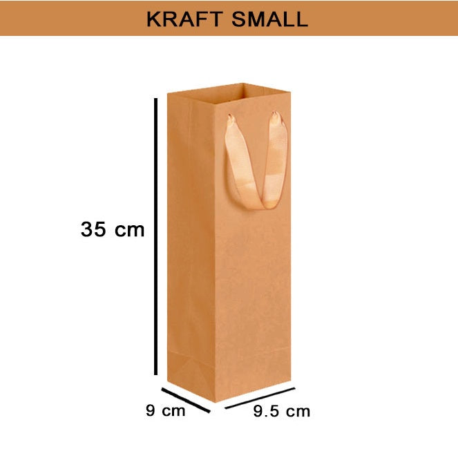 Premium Quality Wine Paper Bag giveaways paper bag Kraft material wine paper bag