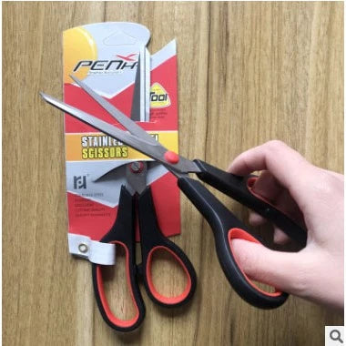 Office supplies stainless steel scissors large hanging card scissors handmade office scissors