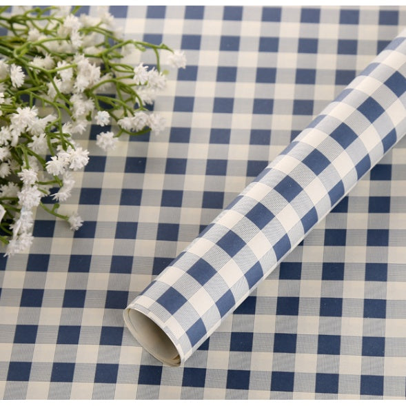 (5pcs) Checkered gift wrapping paper retro nostalgic elegant size birthday Wrapping paper
