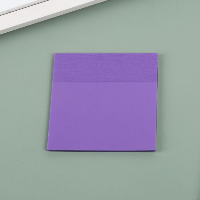 50Sheets Transparent Memo Pads Waterproof Self-Adhesive Sticky Notes
