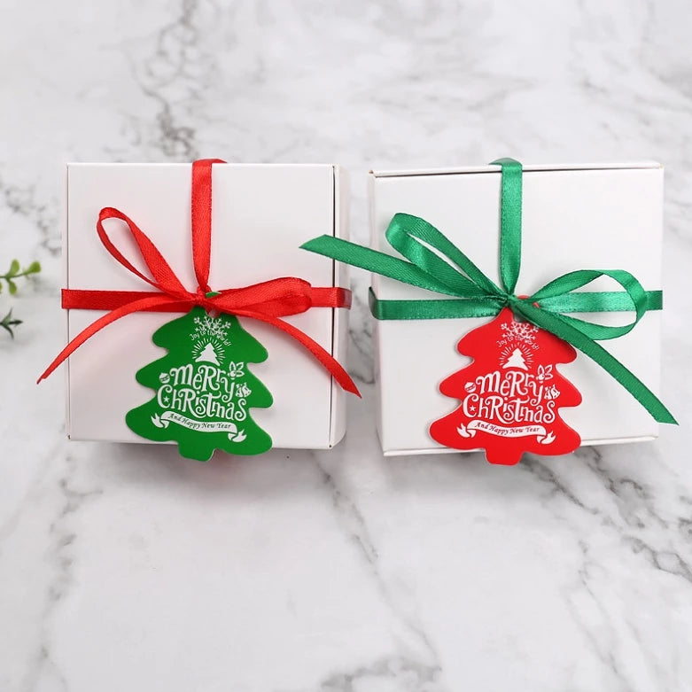 100Pcs/50pcs Christmas paper hand card wedding party paper tag