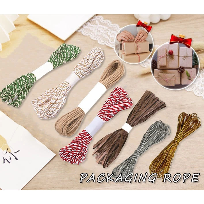 10m | Twine String Cotton Cords Rope for Home Decor Handmade Christmas Tag Rope