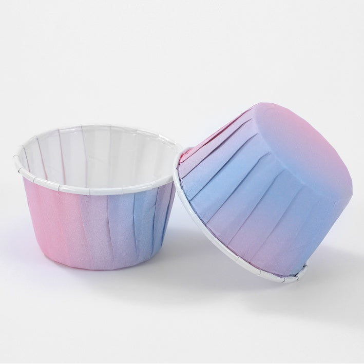 50pcs | GRADIENT Color Baking Cups cupcake liner Egg Tart Baking Wrapper Muffin Liner