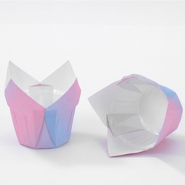 50pcs | GRADIENT Color Baking Cups cupcake liner Egg Tart Baking Wrapper Muffin Liner