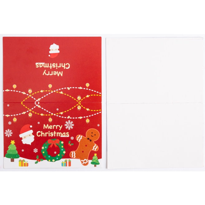 1pc New Christmas greeting card Christmas cute cartoon small card gift message card