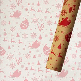 5 Sheets/roll CHRISTMAS Kraft Gift Wrapper Christmas Gift Present Paper Gift paper