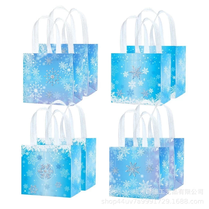 4pcs | Christmas Non-Woven Bag Wholesale Tote Bag Eco Bag Folding Storage Bag