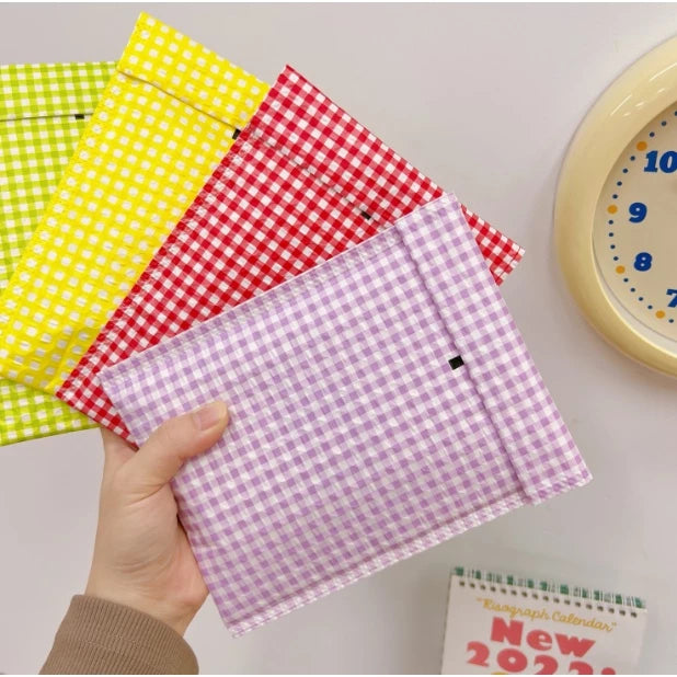 Grid Colorful Bubble Mailer Plastic Padded Envelope Shipping Shockproof Courier Gift Bag