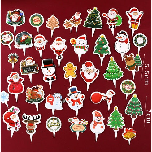 50pcs | Christmas Cupcake Paper Cup Oilproof Cupcake Liner Muffin Baking Cup Tray