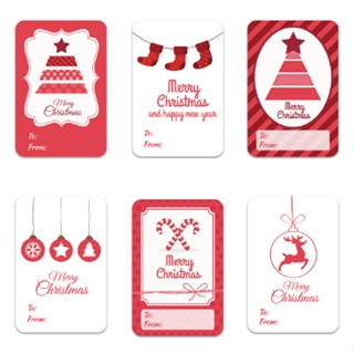 250PCS/1Roll Merry Christmas Sticker Label Santa Claus Sticker for Gifts Christmas Gift tags