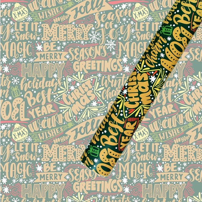 5 Sheets/roll CHRISTMAS Gift Wrapper Christmas Gift Present Paper Gift paper