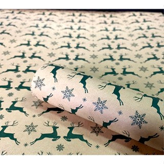 5 Sheets/roll CHRISTMAS Kraft Gift Wrapper Christmas Gift Present Paper Gift paper