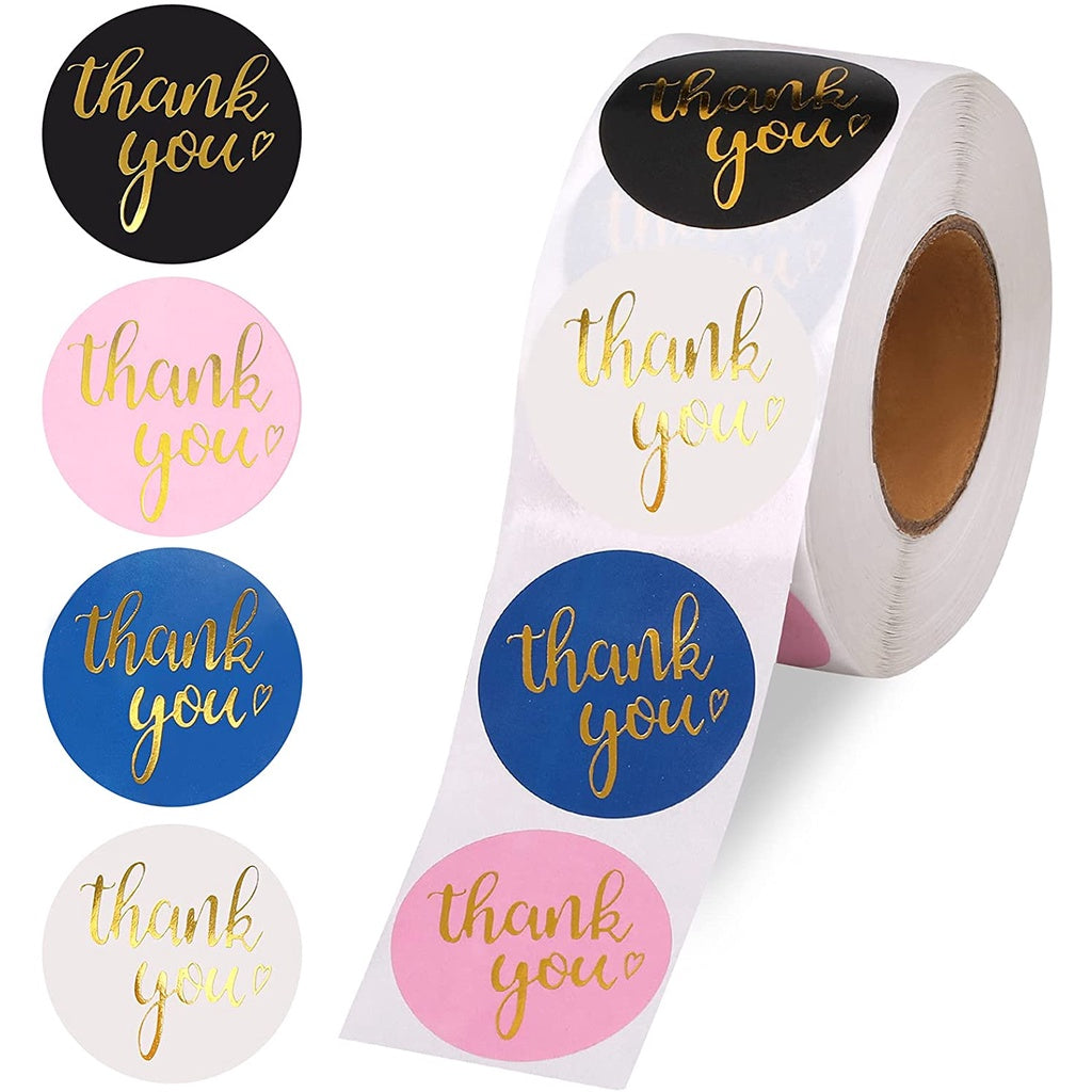 500 sheets | More Designs Stickers | self-adhesive label sealing packaging label | 2.5 cm / 1 inch