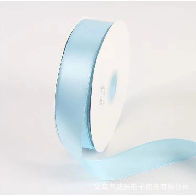Light Blue 5Yards High Quality Satin Ribbon (0.6cm, 1cm, 2cm, 4cm, 5cm)