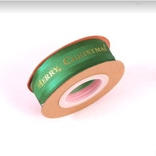 25 yards 2.5 cm Christmas Gift ribbon Wrapping merry christmas Gift satin Ribbon