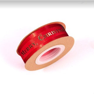 25 yards 2.5 cm Christmas Gift ribbon Wrapping merry christmas Gift satin Ribbon
