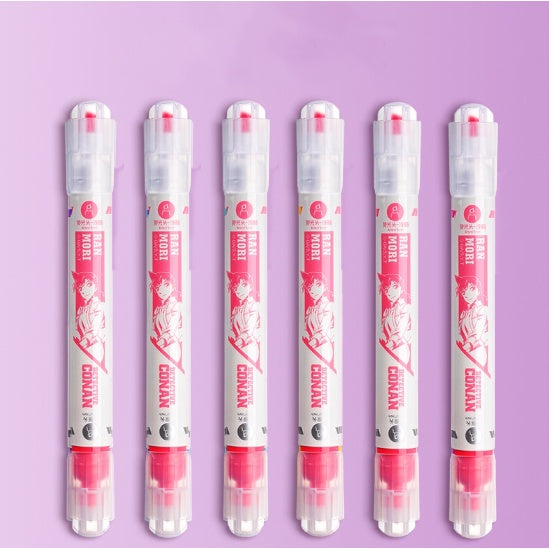 Conan series Color HIGHLIGHTER Cute Refreshing Art Marker Graffiti Highlighter Pen