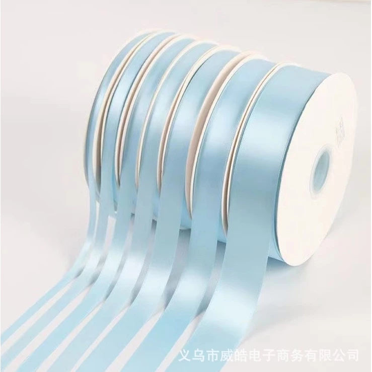 Light Blue 5Yards High Quality Satin Ribbon (0.6cm, 1cm, 2cm, 4cm, 5cm)