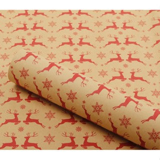 5 Sheets/roll CHRISTMAS Kraft Gift Wrapper Christmas Gift Present Paper Gift paper