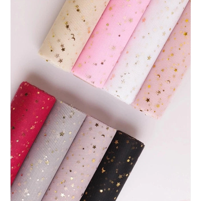 48cmx5yards | Flower Net Paper Yarn Gauze Bouquet Flower Paper DIY Wrapping