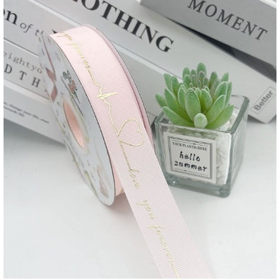 HEARTBEAT 5 yards Grosgrain Satin Ribbons Diy Wedding Christmas Party Decoration