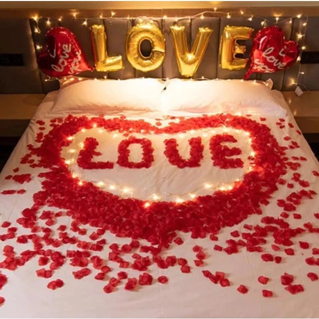 100pcs | Artificial Creative Rose Flower Petals Wedding Valentines Decor