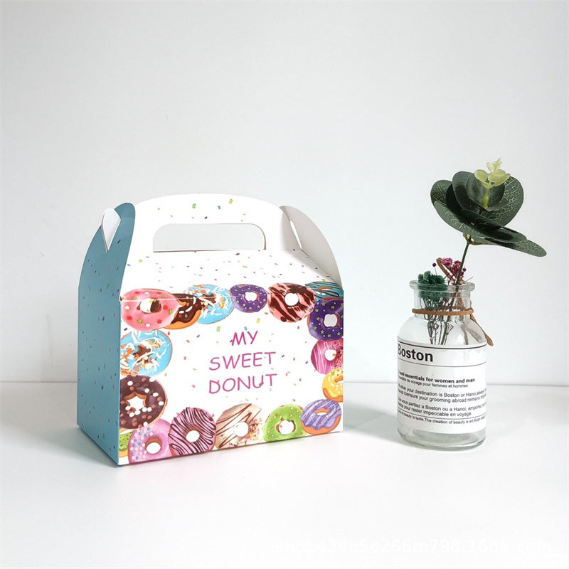 1pc Donut Candy Box Gift Sweet Lift Goodie Treat giveaways Boxes