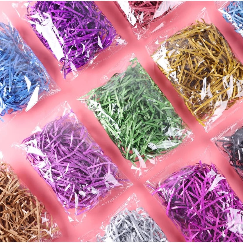 20g Cheapest Shredded Paper | Colorful Paper Gift Packaging | Paper Fillers Crinkled