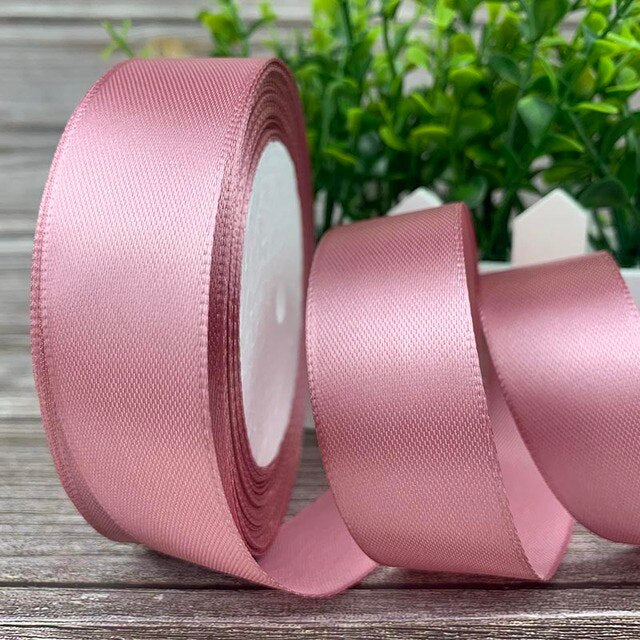 (25 yards/roll) 2.5cm Satin Ribbon Wholesale Gift Packing Christmas decoration Ribbons roll fabric