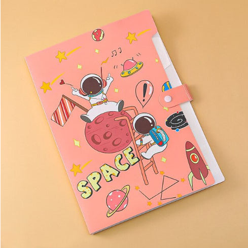5-Pocket Plastic Expanding File Folders Fine A4-Paper Expanding File Folder