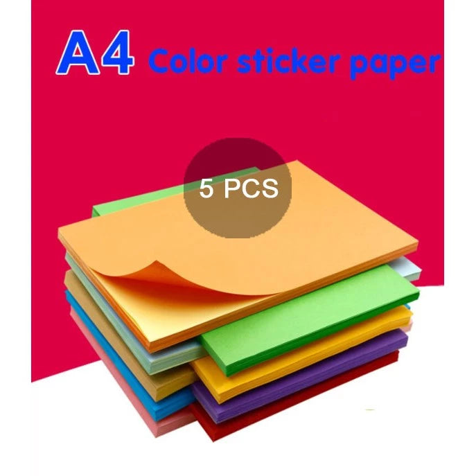 (5 | 10 pcs) Printable Inject Sticker paper Matte, Glossy & Kraft A4 | |A4 Sticker Paper